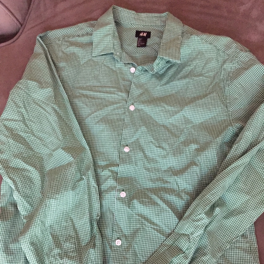 Men's casual button down L